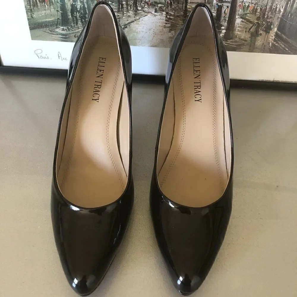 ‎Ellen Tracy Cody Platform Patent Leather Pump
